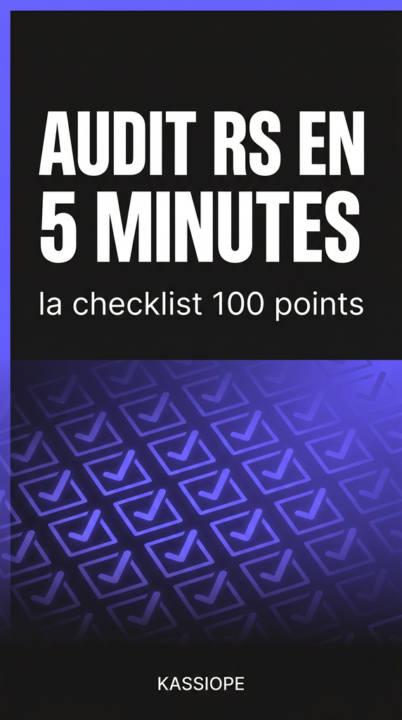 Audit RS en 5 minutes — la checklist 100 points